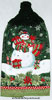 traditional snowman hanging kitchen hand towel