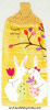 happy spring bunnies on kitchen hand towel