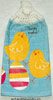 chicks and eggs 6 hanging kitchen hand towel for easter