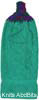 Jade hanging hand towel with Gemstone top