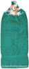 Pacific yarn top on a jade solid hand towel