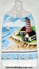 land and sea lighthouse hand towel