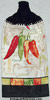 hot and spicy peppers kitchen hand towel