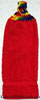 red solid hand towel