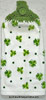 St Patrick's day hand towelswith shamrocks