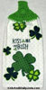 Kiss Me I'm Irish hanging hand towel