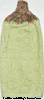 solid sage green hanging hand towel