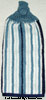 blue and white stripe hand towel