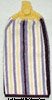 yellow and purple stripe hand towel