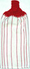 white towels with red stripes