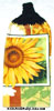 large sunflower hand towel
