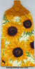 sunflowers in field kitchen towel