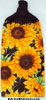 sunflower field kitchen hand towel