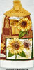 sunflowers on hanging kitchen hand towel