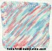 shaded pastel colors cotton dish cloth