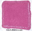 rose pink cotton dish cloth