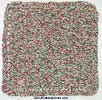 yuletide knitted cotton dish cloth