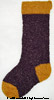 purple and gold jewels Christmas stocking