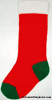 red, green and white Christmas stocking