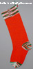 Red Christmas stocking with multi trim