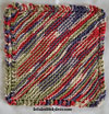 bright multi color cotton dish cloth