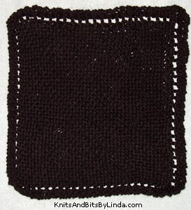 espresso dark brown cotton dish cloth
