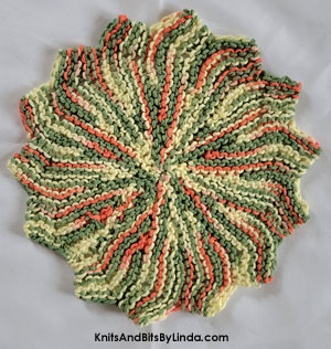 juanita rose knit cotton dish cloth
