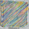 pretty pastels knit cotton dish cloth