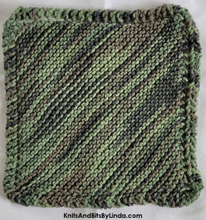 renegade camo knit cotton dish cloth
