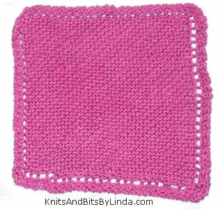 rose pink cotton dish cloth