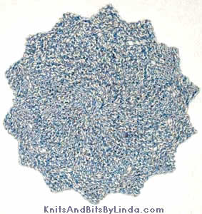 denim twist petal swirl cotton dish cloth