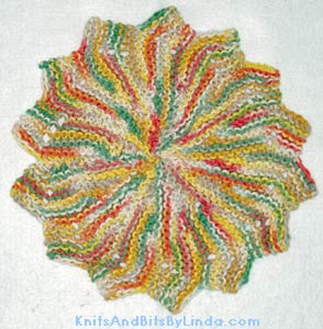 peppercorn ombre knit cotton dish cloth