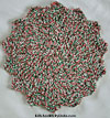 yuletide petal cotton dish cloth