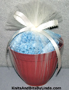 blue kitchen scrubbies set