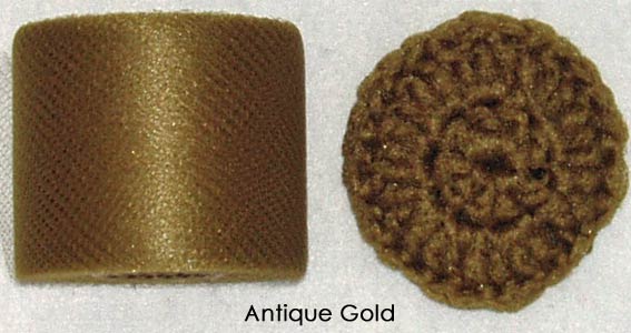 Antique Gold nylon netting fabric