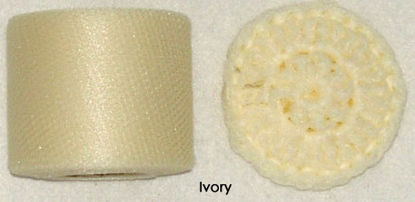 ivory nylon netting spools