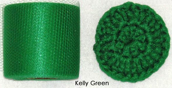 kelly green nylon netting fabric