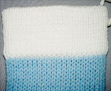 Baby White & Blue Christmas  Stocking