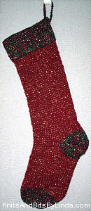 Burgundy sparkle Christmas Stocking