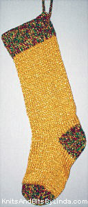 full view gold and multi 1 jewels Christmas stocking