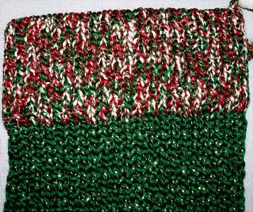 Victorian Green and multi Christmas Stocking