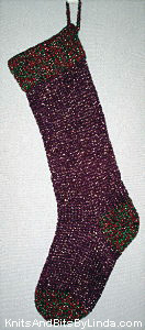 Purple Jewels & Multi Christmas Stocking