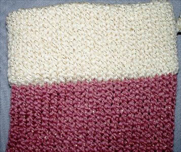 Golden Rose & Ivory Christmas Stocking