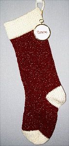 stocking with name tag