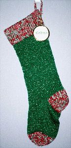 stocking with nametag