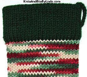 holly & ivy sock with hunter trim