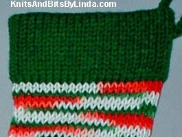 Multi Colors & Paddy Green Christmas  Stocking