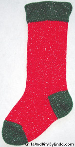 red-green-silver sparkle stocking full shot