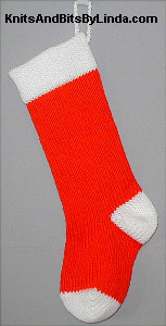 Red and White Christmas Stocking