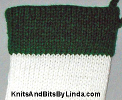 White  & Paddy Green Christmas  Stocking